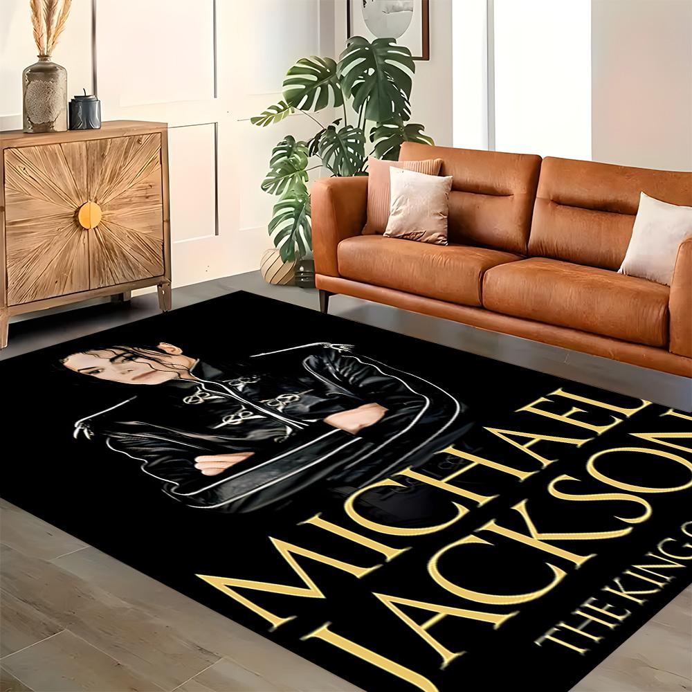 King Of Pop Legend Rug for Living Rooms, Bedrooms, Home Décor, and As Gifts.