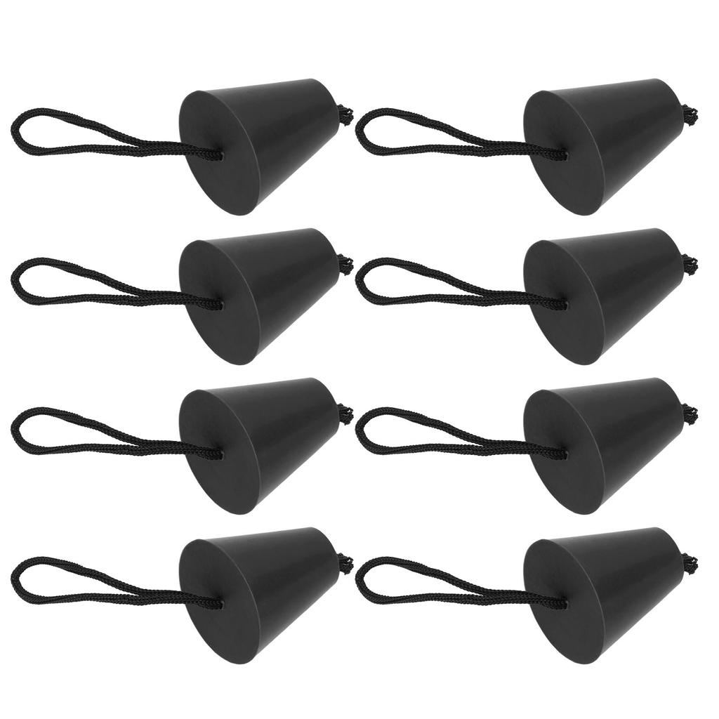 8PcsCelsiusSet Kayak Scupper Plug Silicone Drain Hole Bung Stopper with Lanyard for Canoe
