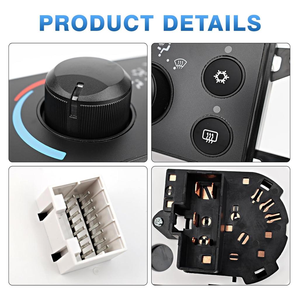 TOP-MAX A/C Heater Climate Control Panel Compatible with 2006-2008 Dodge Ram 1500 2500 3500 2008-2011 Dodge Dakota, Air Conditioning Control Module