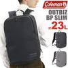 Outbiz Backpack Slim Unisex Rucksack Backpack Bag 23L Commuting to School Business Lightweight [Coleman] Men's Women's