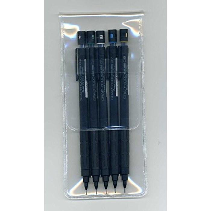 Pentel Graph 1000 (For Pro) Mechanical Pencil 0.3/0.4/0.5/0.7/0.9mm - 5-Piece Set
