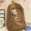 Schoolbag spring new Korean ins sweet wind bow girl heart travel backpack high value middle school backpack