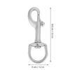 316 Stainless Steel Single Head Hook   Eye Snap   Diving Accessory (75MM, White)