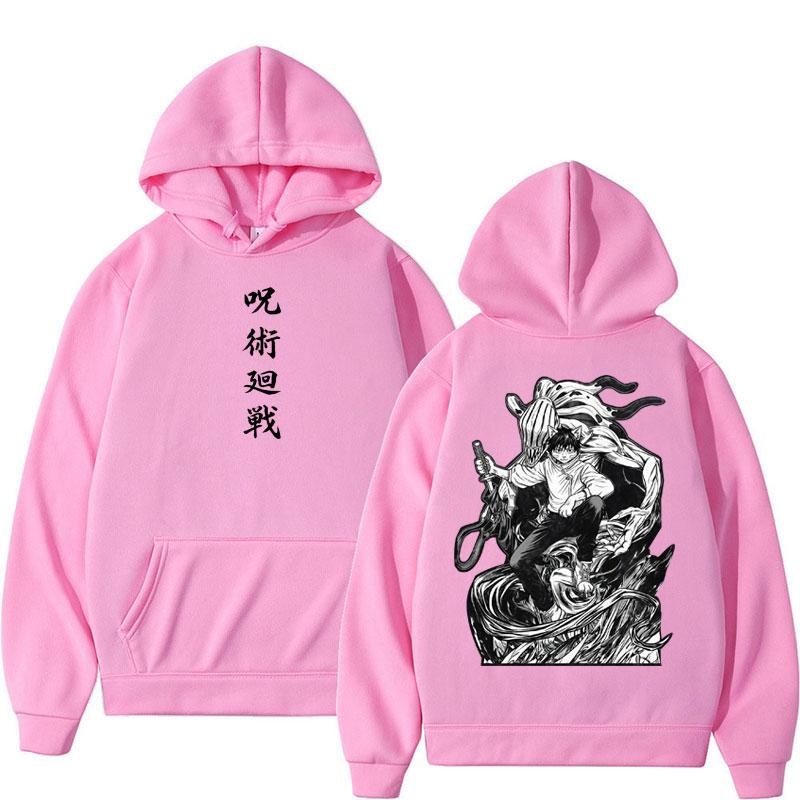 Japan Anime Jujutsu Yuta Okkotsu Graphic Hoodies Harajuku Fashion Vintage Unisex Tracksuit Loose Fleece Casual Long Sleeve