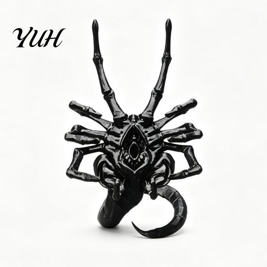 Cool Scorpion Shape Phone Mount Alien Facehugger Stand, Unique 3D Printed Cell Holder, Heavy Duty Cradle Sturdy PLA Decorative Smartphone for