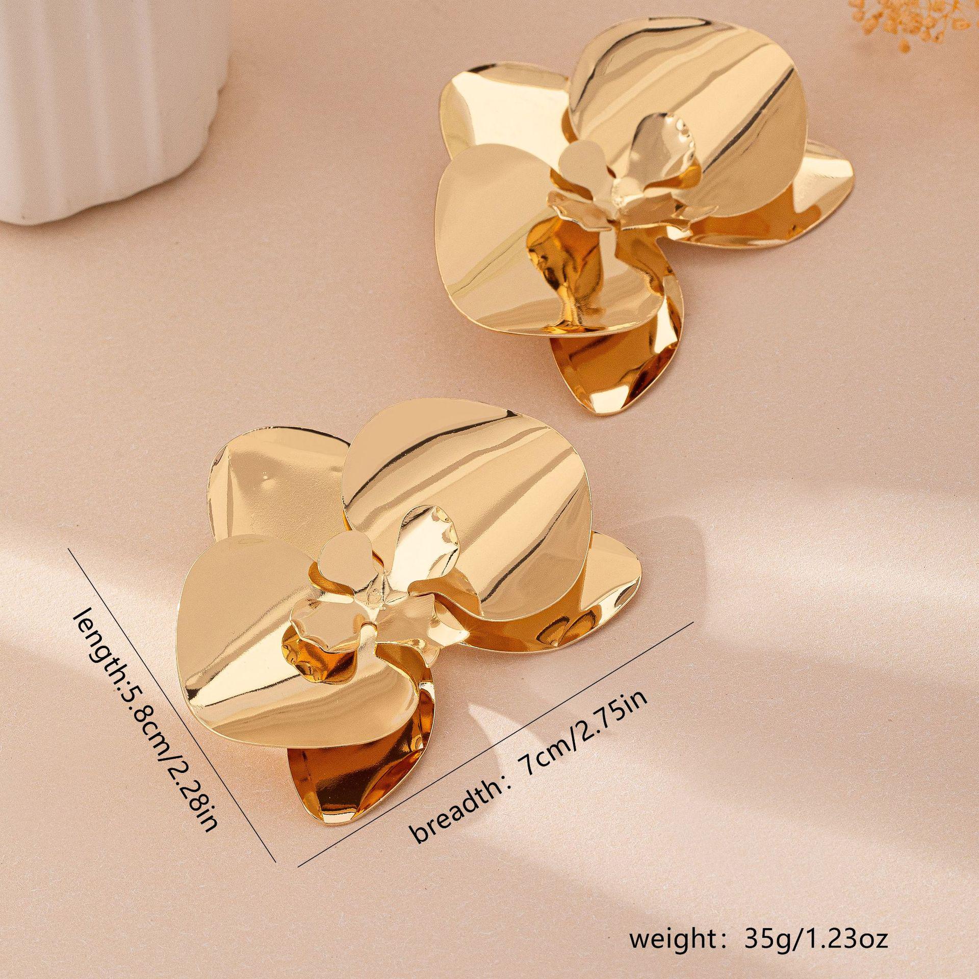 

Трендовые серьги-цветы Фаленопсис: Европейский и американский ретро уличный стиль для женщин