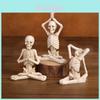 Geisha Halloween Schädel Yoga Mini-Ornament Europäischer Stil Harz Handwerk Dekoration