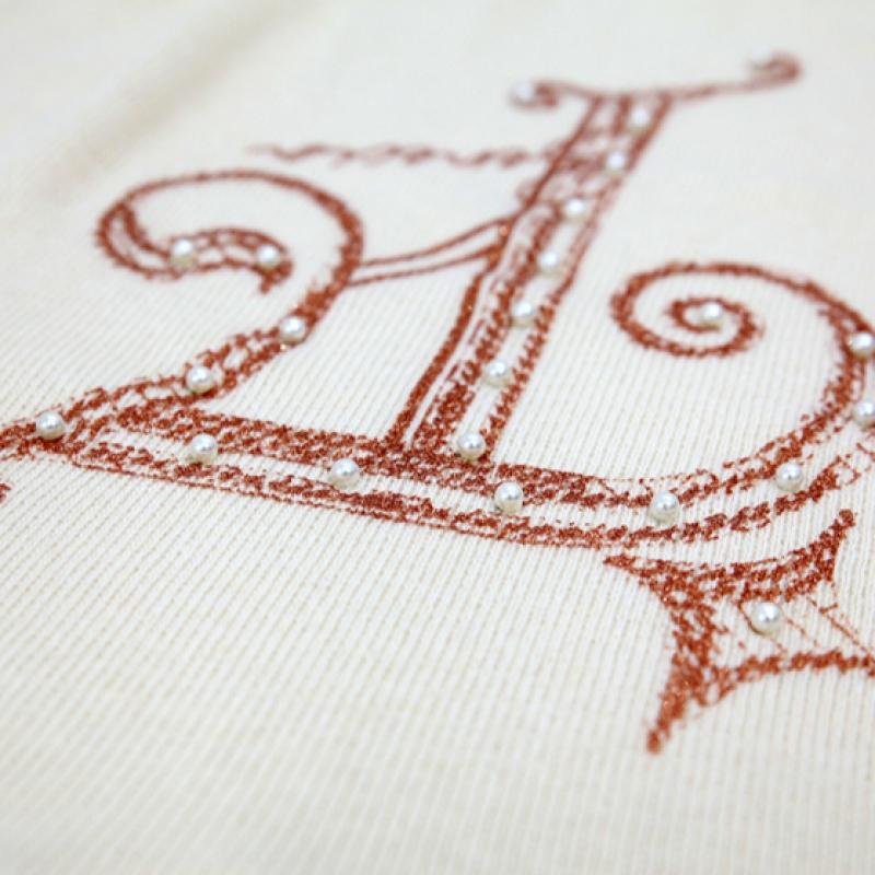 Shiz Madam Wool Cashmere Half Polo Knit With Pearl Decoration T57411