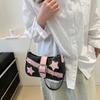 Borse a Tracolla Catena Y2K Hot Girl con Motivo a Stelle per Donna Borsa a Mano Nera Rosa Borsa di Lusso Designer Grunge Borsa a Tracolla Stile Gotico Motor
