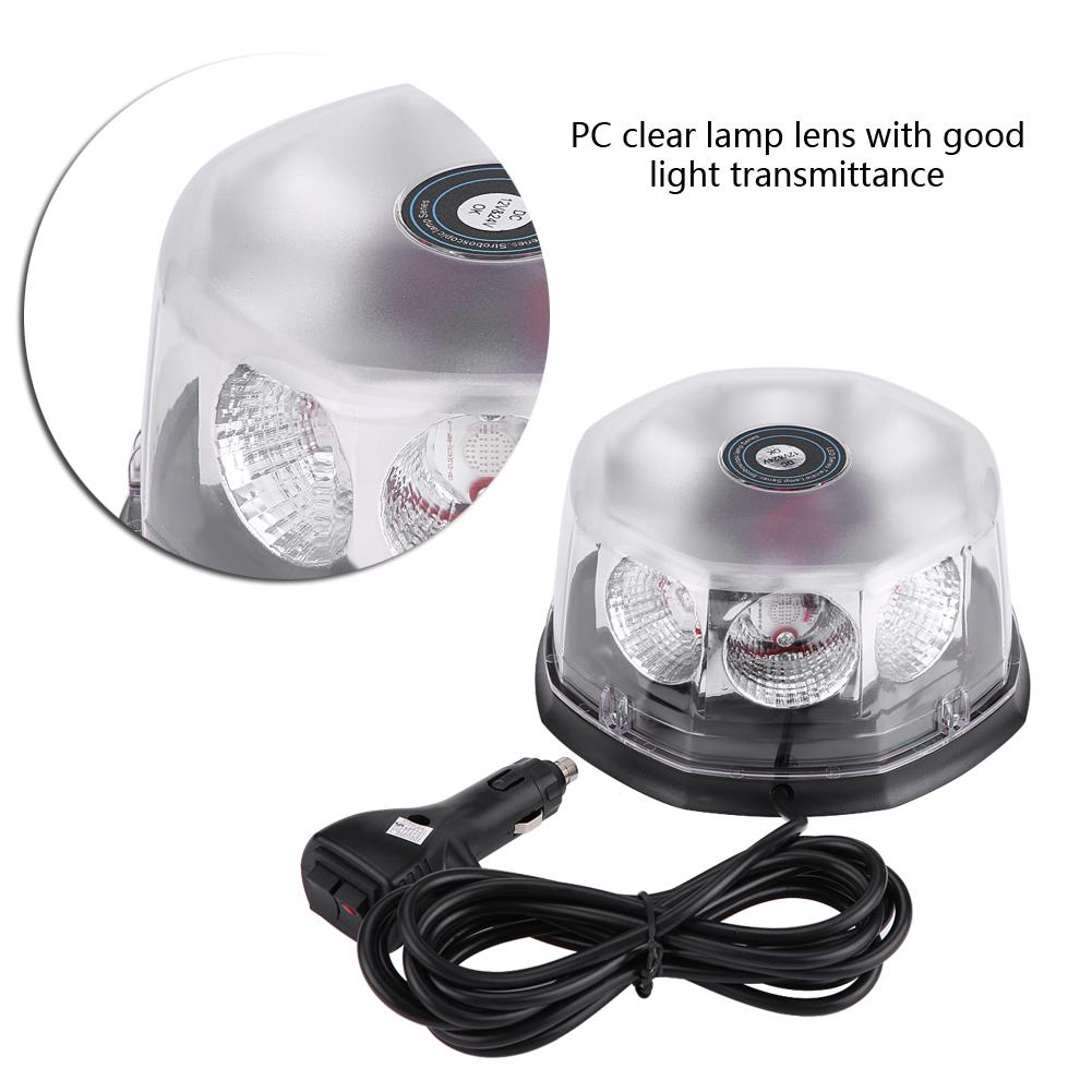 8 LED 40W 12-24V Magnetisch montiertes Auto Dach Stroboskop Notwarnung Blinklicht Rot & Blau