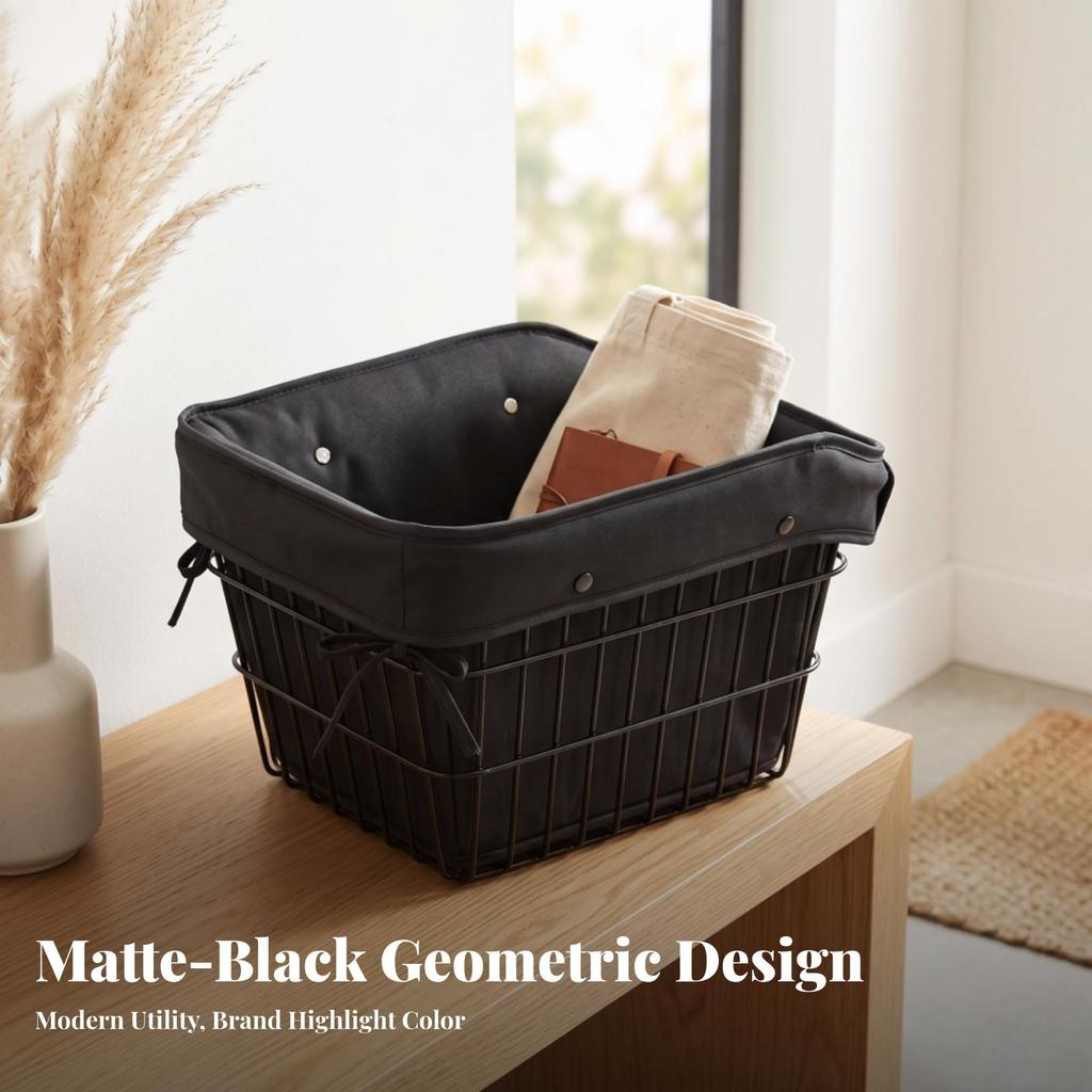 Front Bike Basket with Mounting Hardware Open-Top for Grocery Shopping