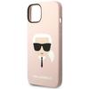 Etui do iPhone 14 Plus Karl Lagerfeld MagSafe Jasnoróżowe