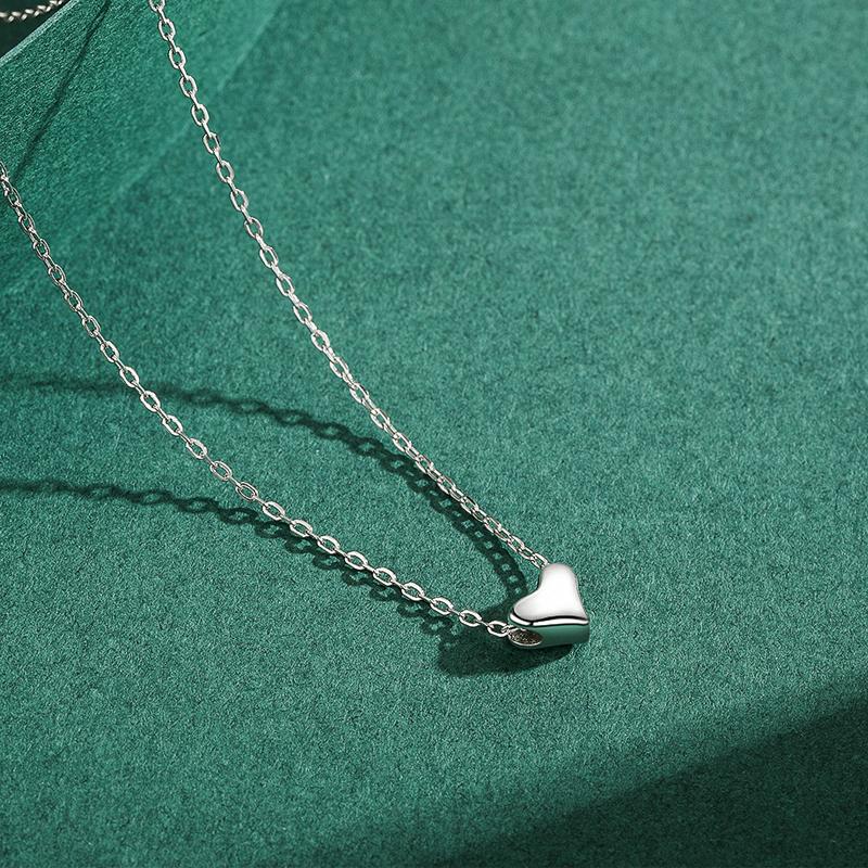 MODIAN Minimalism 925 Sterling Silver Exquisite Heart Necklace Pendant For Women Wedding Engagement Fine Jewelry