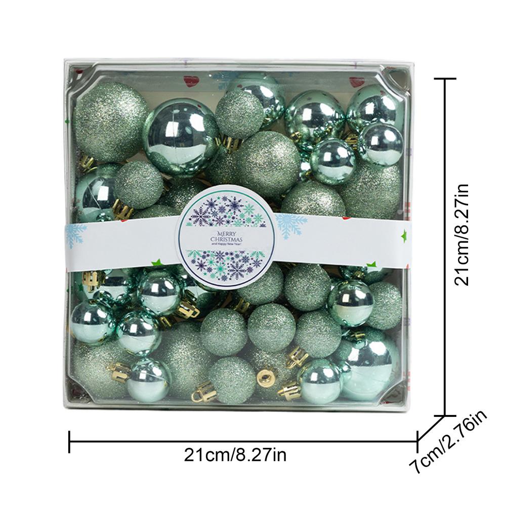 44pcs 3/4/5cm Christmas Balls Christmas Tree Ornaments Ball Xmas Hanging Tree Pendants Home Party Christmas Tree Decor New Year