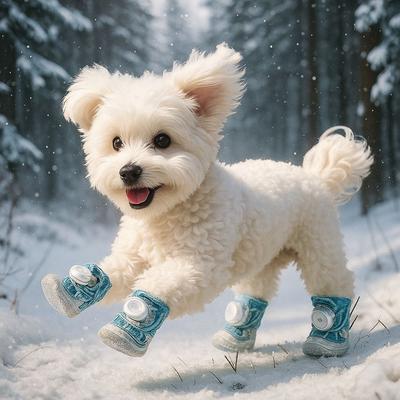 4 ks/Sada Módní Prodyšné Tlačítko Psí Boty Reflexní Protiskluzové Psí Síťované Boty Měkká Podrážka Pohodlná Psí Obuv Letní