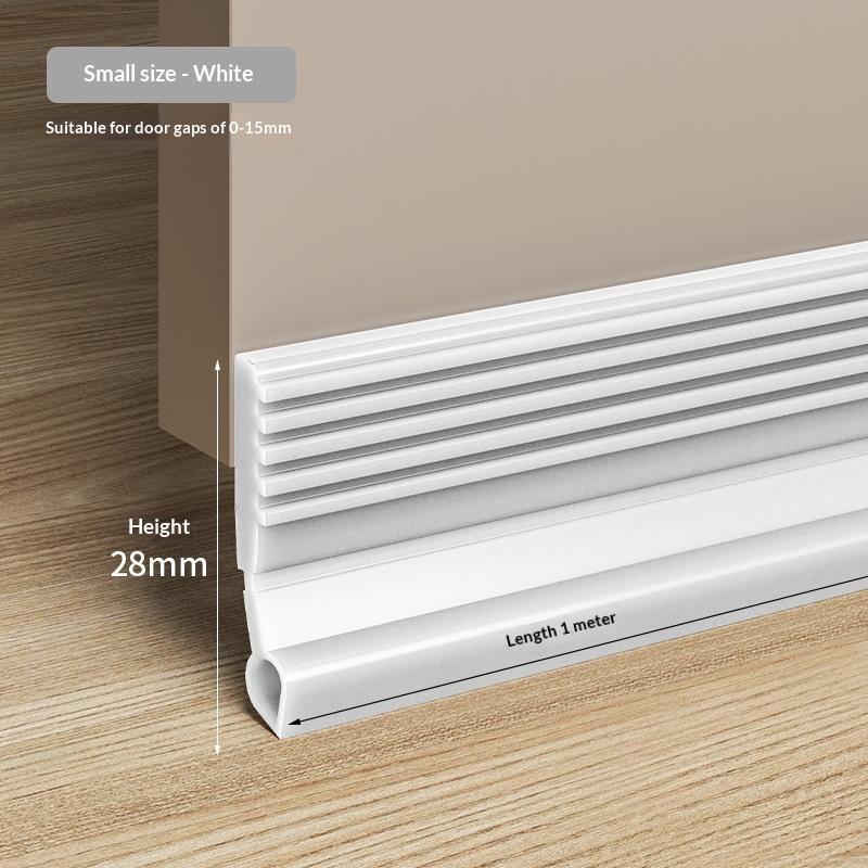 Door Bottom Seal Strip Self Adhesive Weatherproof Dust Proof Noise Reduction Draft Blocker 2.5M for Home Use