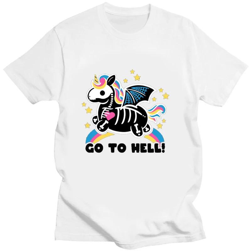 

Halloween Skeleton Funny T Shirt Little Ghost Creative Gift T-shirts Casual Short Women Clothing Tees Tops Streetwear Vintage 4XL