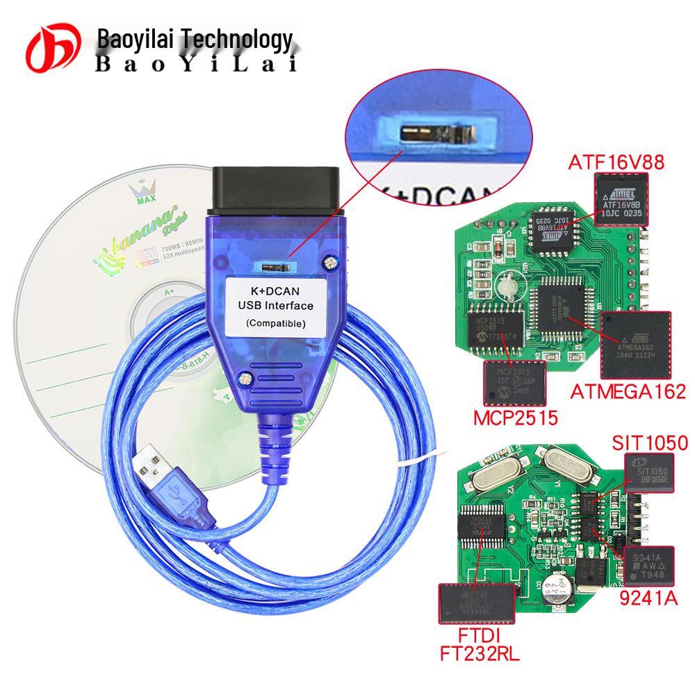 INPA EDIABAS BMW E Chassis K+Dcan כלי אבחון תקלות נסתרות