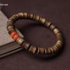 Hainan Green Qinan Agarwood Bamboo Joint & Lotus Bead Bracelet, 0.7 DIY, Unisex Prayer Beads