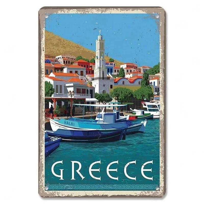 Vintage BERLIN LONDON MONACO Lissabon Stadtposter Metallschild Plakette Platte Dekor Für Werkstatt Man Cave Bar Pub Hotel Wanddeko