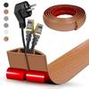 Selbstklebende Bodenkabelabdeckung PVC-Stromkabel-Schutz Professioneller Kabelverstecker für Home Office