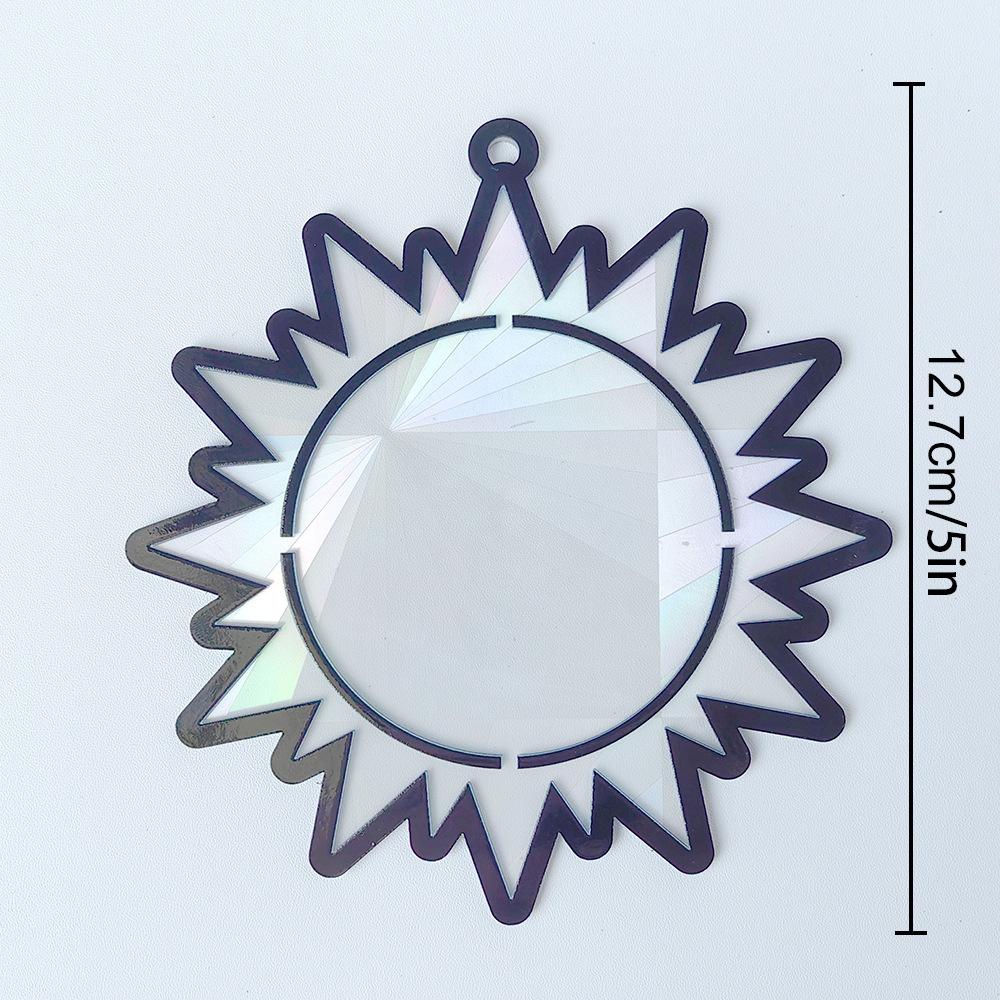 Colorful Acrylic Suncatcher Rainbow Prism Pendant Decorative Window Hanging Ornament For Home Garden Indoor Sunlight Decoration