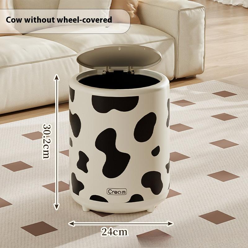 15L Trash Can with Pulley  Anti-odor Trash Bin with Lid Wastebasket Kitchen Bathroom Large Capacity Garbage Can