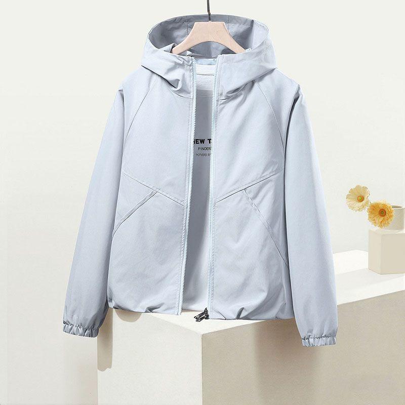 Trench Coat Women Spring Autumn Clothes Hooded Windbreaker Jacket Female Outerwear Tops Student Coats 3XL
