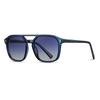 New American toad glasses acetic acid plate polarized sunglasses classic large frame double beam male pilot sunglasses