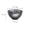 Japanese Tableware Rice Bowl Barbecue Table Round Bowl Household Eating Bowl Homestay Retro Rice Bowl One Person Food