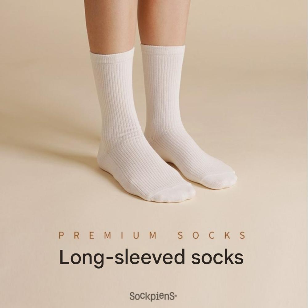 Sockpiens Women's Premium Long-Long(Calf : 20cm) Socks[6~8(US) 3.5~5.5(UK)37~39(EU)] 8-Pair Set