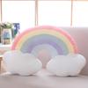 Ins Cuscino Peluche Colore Caramella Nuvola Stella Luna Cuscino Cuscino Corona Arcobaleno Colorata Decorazione Divano Casa Cuscino da Lancio Giocattolo