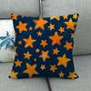 Simple Wave, Star and Rose Pattern Digital Printing Short Plush Pillow Covers for Car Sofa Office Cushion Cover Home Goods
