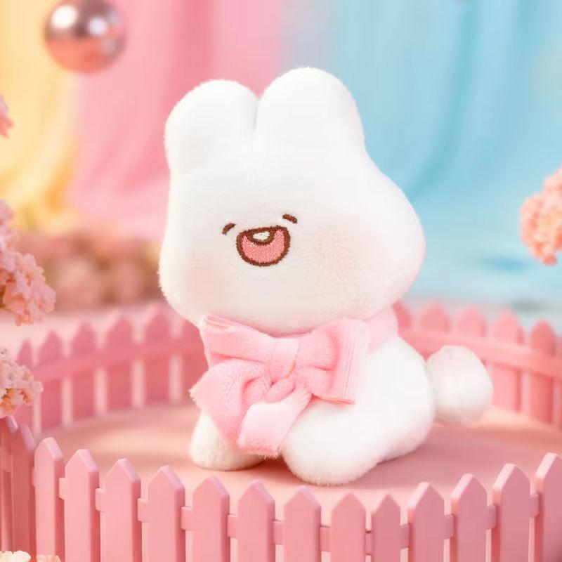 New Cute Shu Ya Cream Puffs Bunny Happy Series Plush Cute Doll Magnetic Blind Box Bag Pendant Jewelry Exquisite Gift.