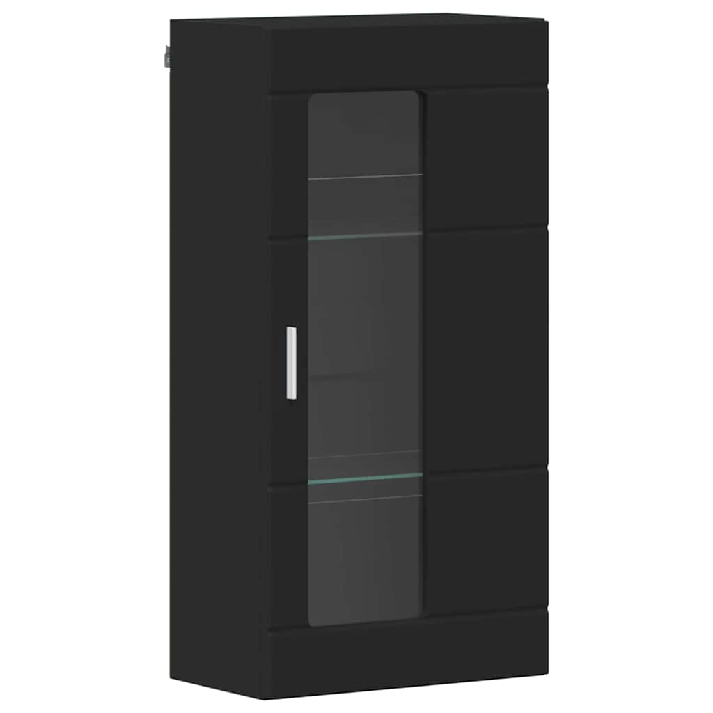 FLORIN 3 Piece TV Cabinet Set with Drawers Black Wood Based Material