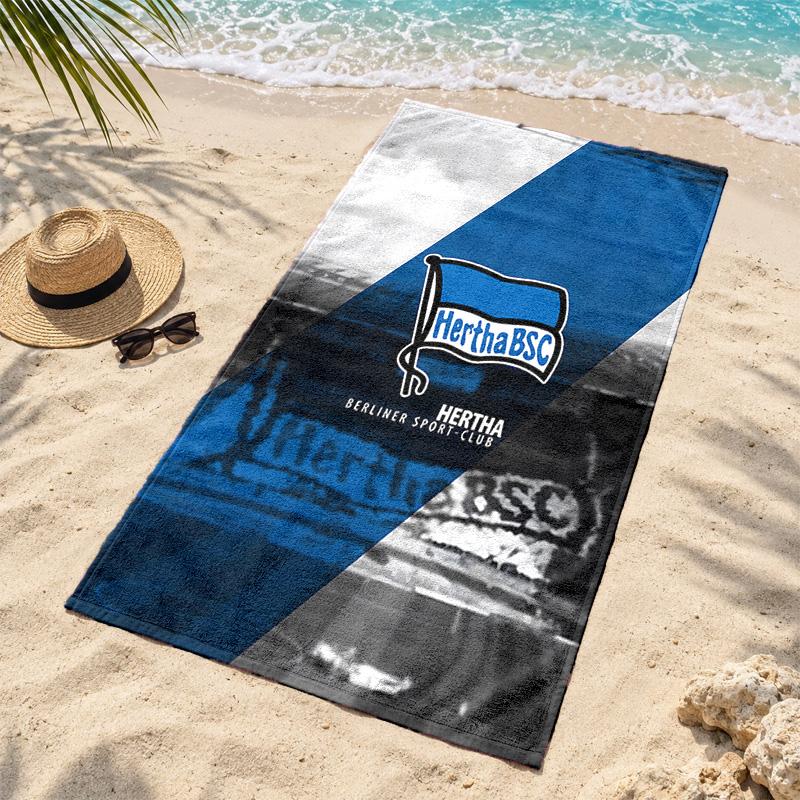 Hertha BSC Microfiber Beach Towel Quick Dry Sand Free Lightweight Beach Towels for Travel Swimming Camping