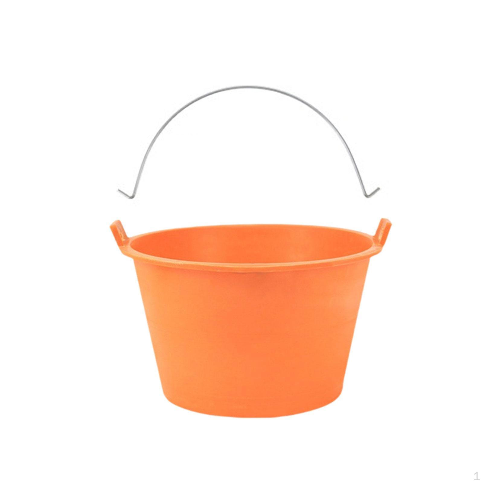 

Cement Pail for Water, Concrete, and Planting Tasks 17.5cmx27.5cm оранжевый