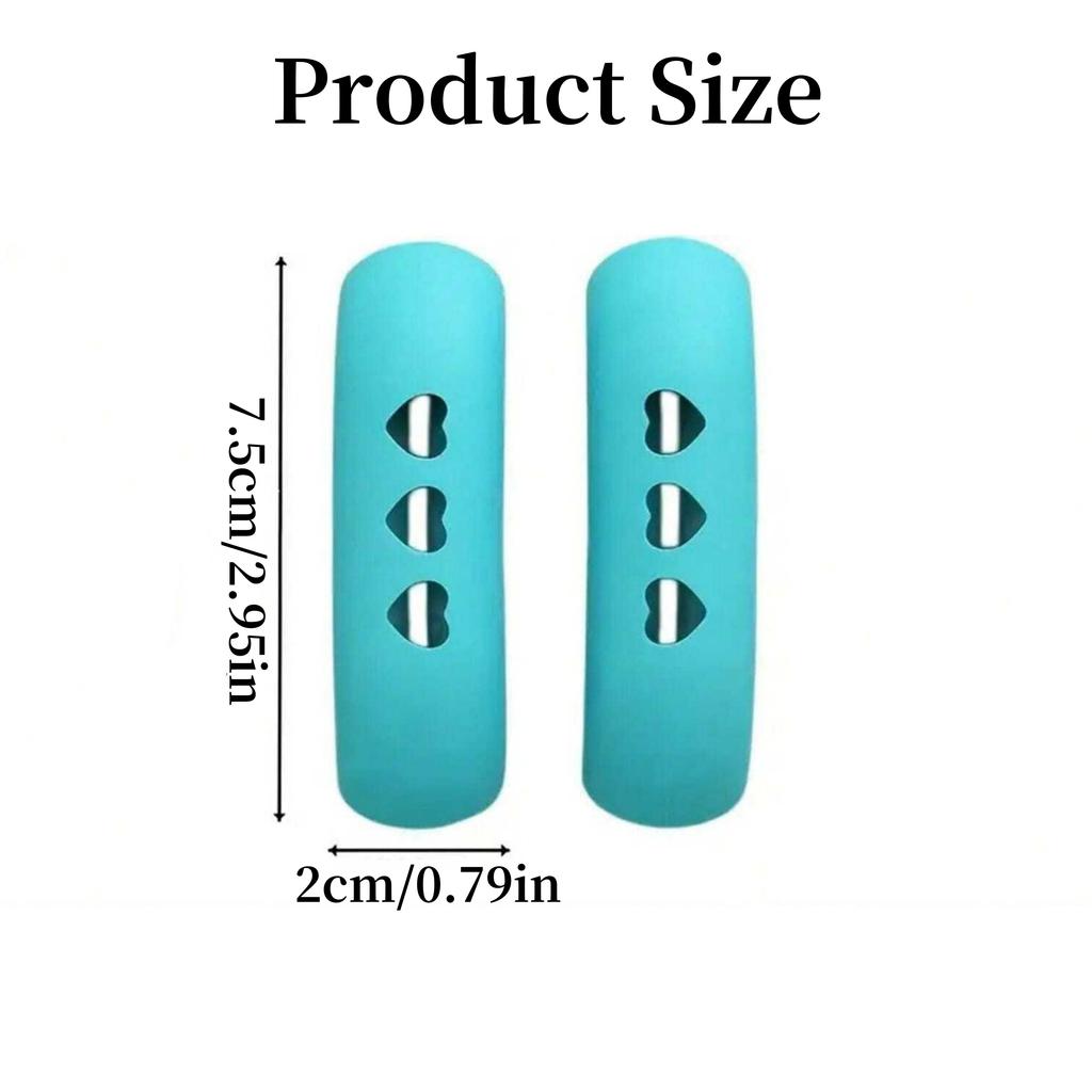 2/4Pcs Silicone Pan Handle Cover Heat Insulation Covers Pot Ear Clip Non-slip Steamer Casserole Pan Handle Holder Kitchen Tools