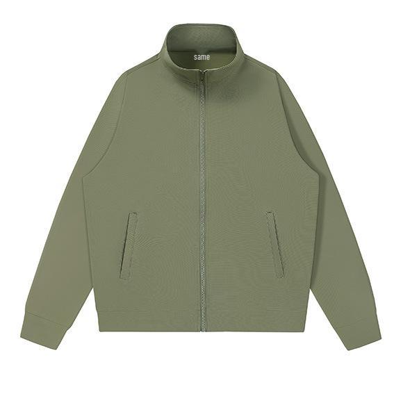 Custom Logo Stand Collar Zipper Cardigan Hoodie for Autumn/Winter Team Sports