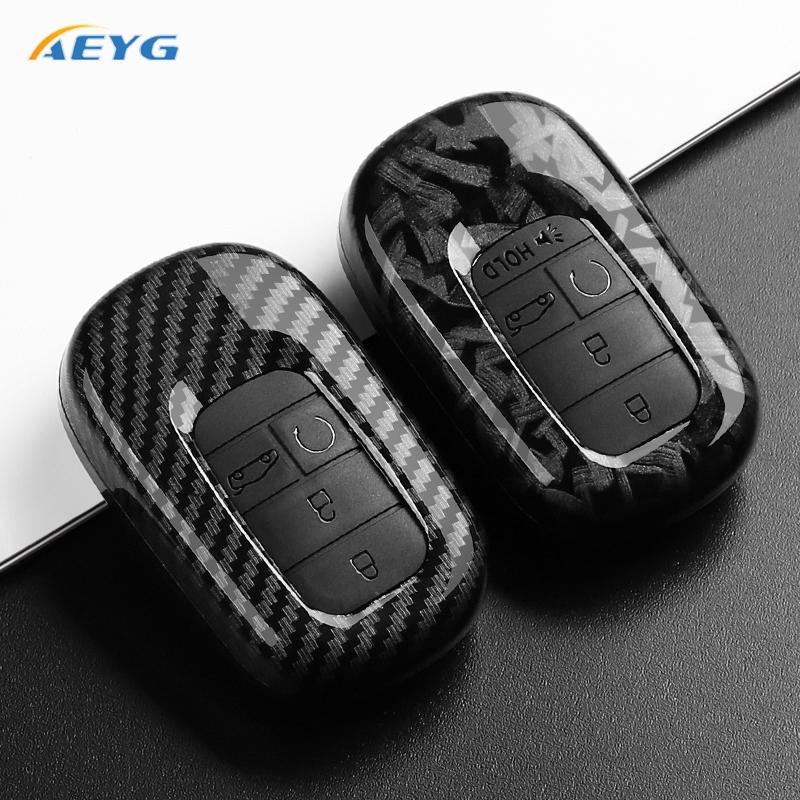Carbon Fiber Car Key Case Cover For Honda For Civic For Accord For Cr-V For Hr-V For Pilot Pu Accessories