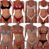 Stunning Sexy Women's Bikini Set With Padded Bra And Thong For Ultimate Comfort