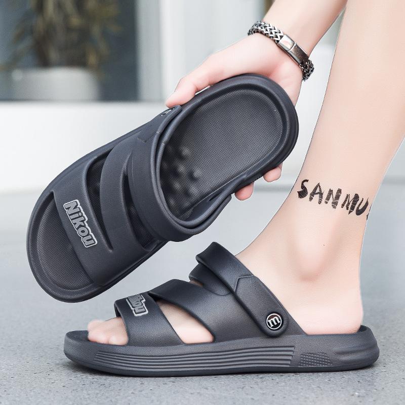 New slippers casual outdoor sandals soft-soled outdoor beach shoes one-word slippers