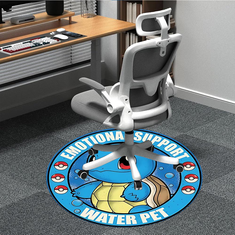 

1pc Pokémon Office Round Area Rug, Under Office Chairs Bedroom Living Room Home Decor, Room Decoa1016258 80cm by 80cm