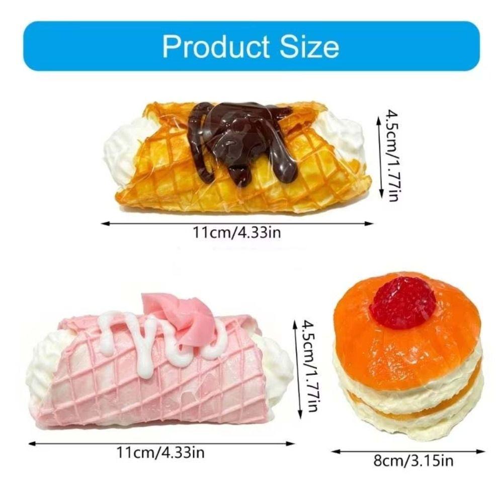 Orange Egg Roll Blueberry Cake Squeeze Toy Cute Cake Slow Rebound Toy Kid Gifts