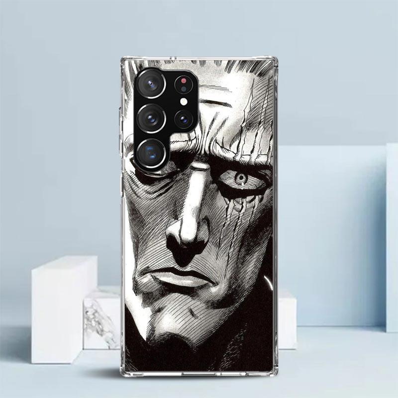 One P-Punch-Man Saitama King Soft Cover for Samsung Galaxy S25 Edge S26 S24 S23 Ultra Phone Case S22 S21 Plus S20 FE Print Patte