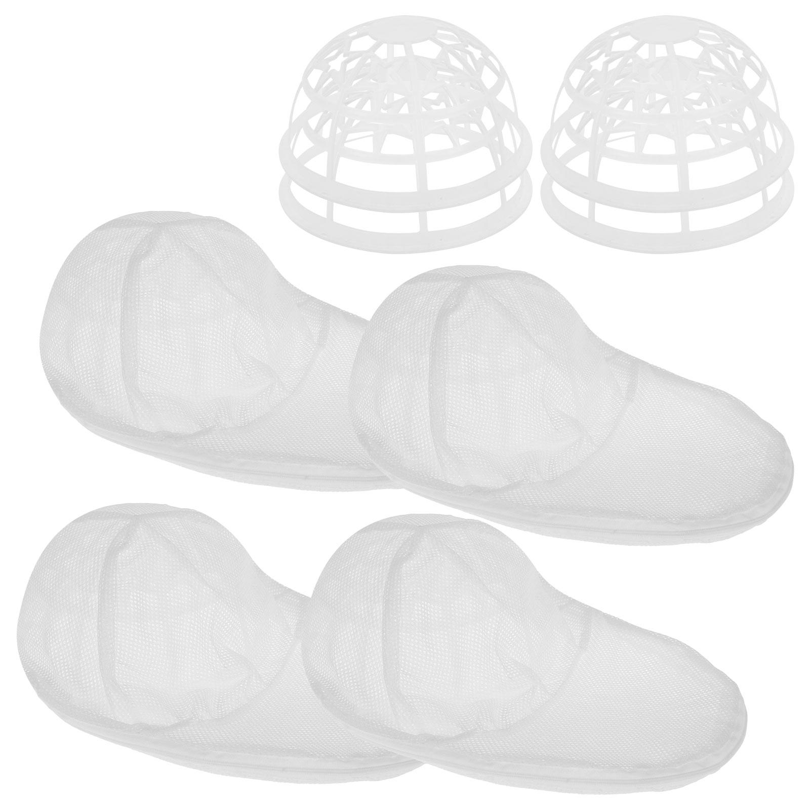 

4 шт. 2 в 1 Стиральная машина для шляп, антидеформационный набор для чистки, сумка для белья, многофункциональная бейсболка, органайзер для стирки шляп