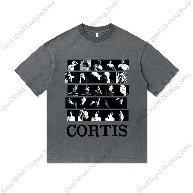 CORTIS Print T Shirt Fashion Street Hip Hop Retro JUHOON KEONHO SEONGHYEON Print Tshirt Kpop Fans Cotton Short Sleeve Tee Tops