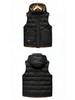 Men's Trendy Hooded Sleeveless Cotton Vest for Autumn/Winter