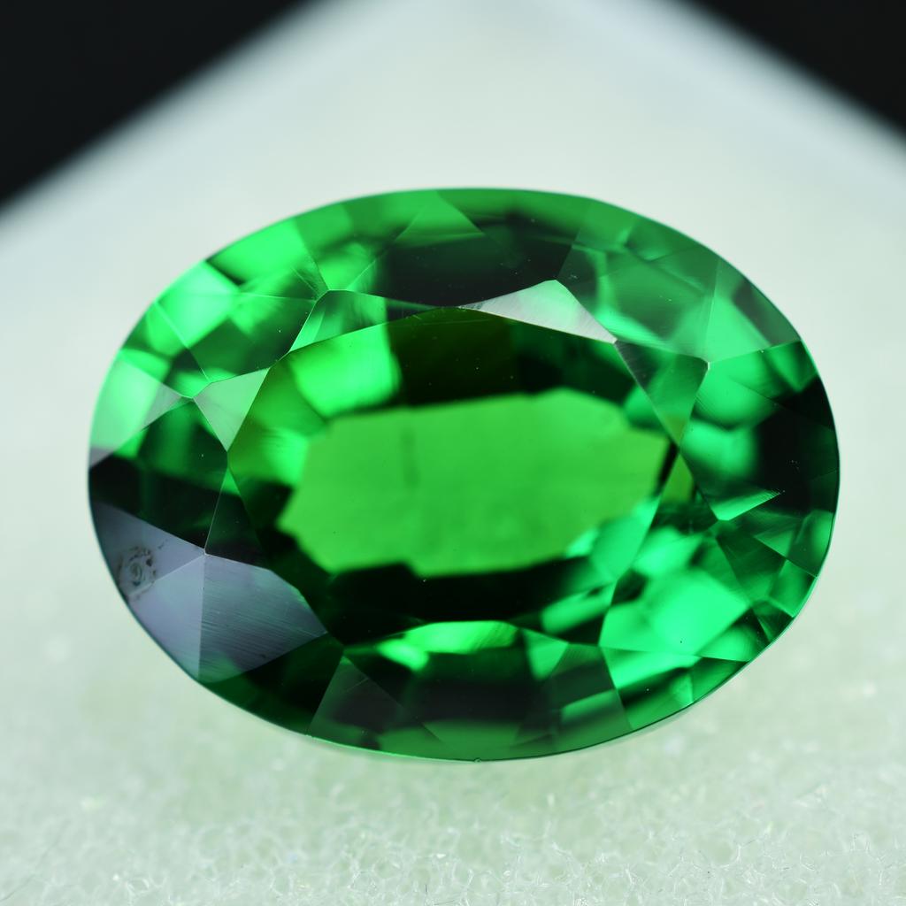 9 Karat Natürlicher Tsavorit Granat Lose Edelstein Qualität Augenrein Grün Oval