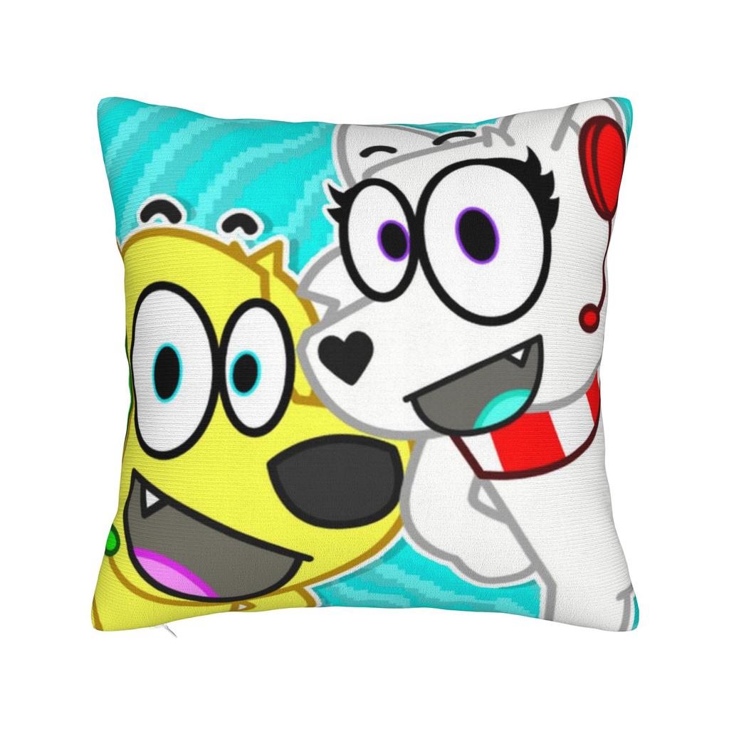 Superdog Tylers Snowi Foxs Square Pillow Covers Bed Car Cute Cartoon Cushion Cover Creative Home Decoration Pillow Cover